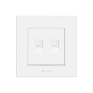 Electrical White Color Computer Wall Socket