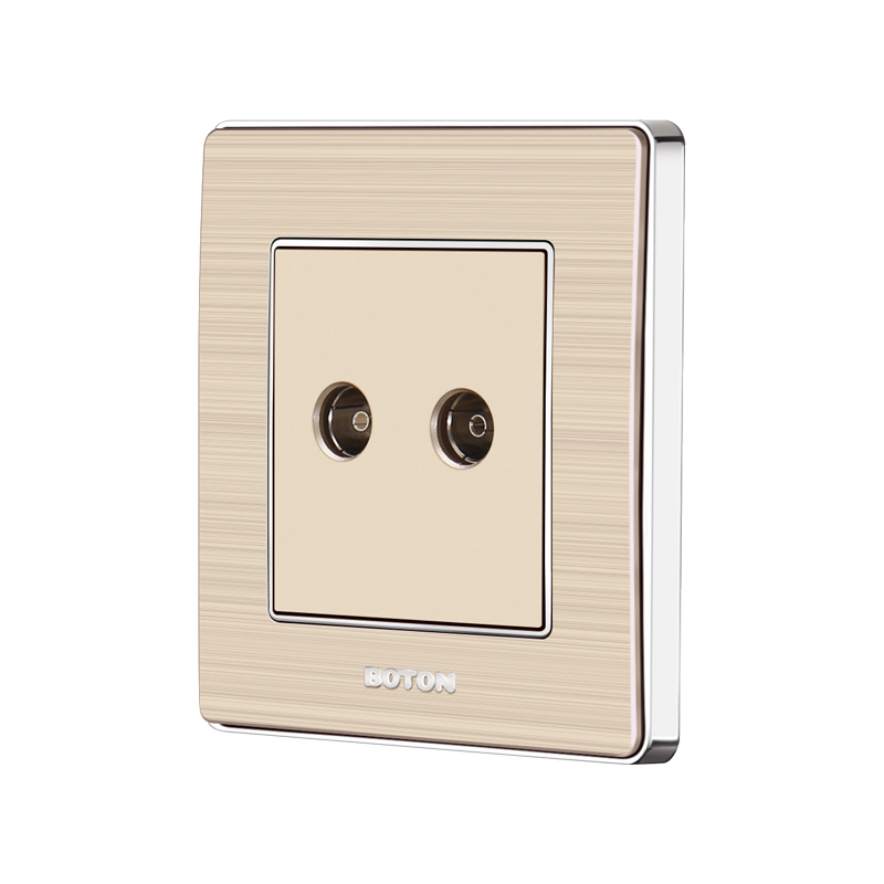 Komersyal na Matibay na TV Double Wall Socket