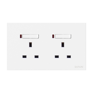 Flush Type Twin Switch Socket na may Lamp