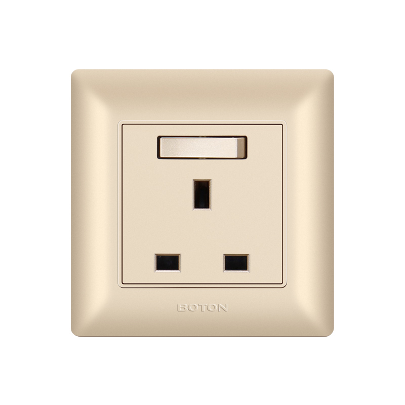 Indoor White Capacitive 13 AMPS Wall Switched Socket