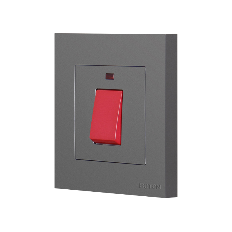 Double Pole 45A Rocker Wall Switch na may Lamp