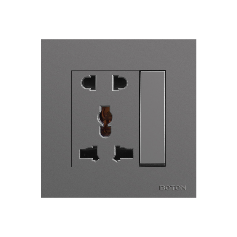 1 Gang Switch 5 Pin Multi Funcational Wall Switch Socket