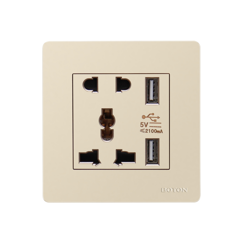 Flush Mounted Multi Funcational Socket na may USB Charging