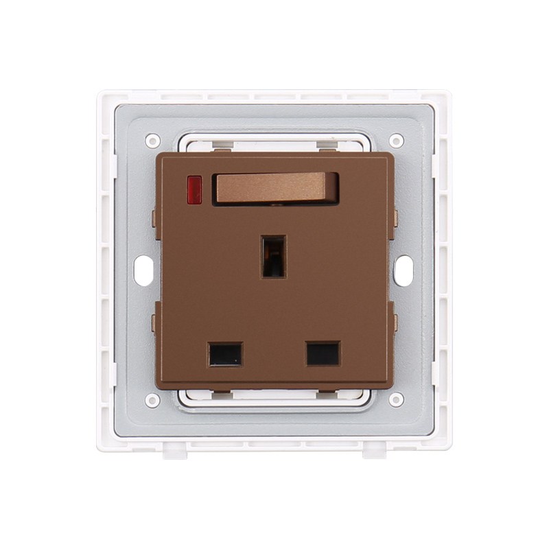 Apartment 13 AMPS Single Phase Wall Switch Socket na may Lamp