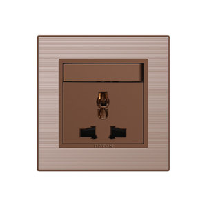 Home 1 Gang Switch na may 3 Pin Universal Decor Socket