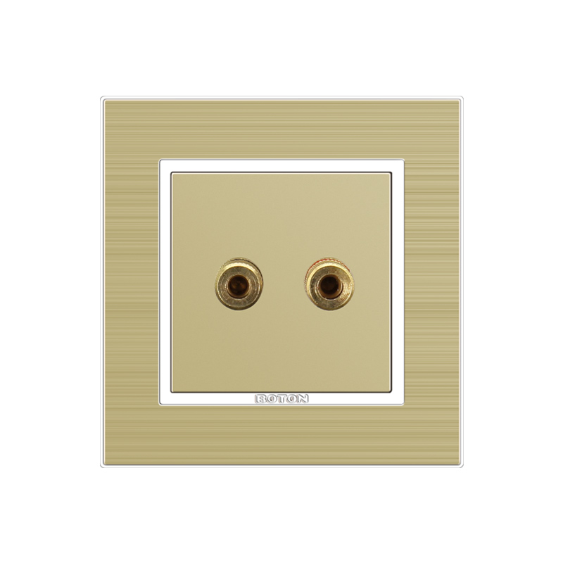 Residential Electrical Two Wire Audio Socket