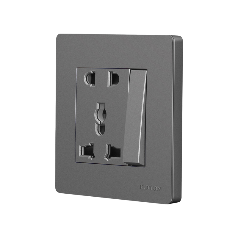 1 Gang Switch na may 5 Pin Universal Socket