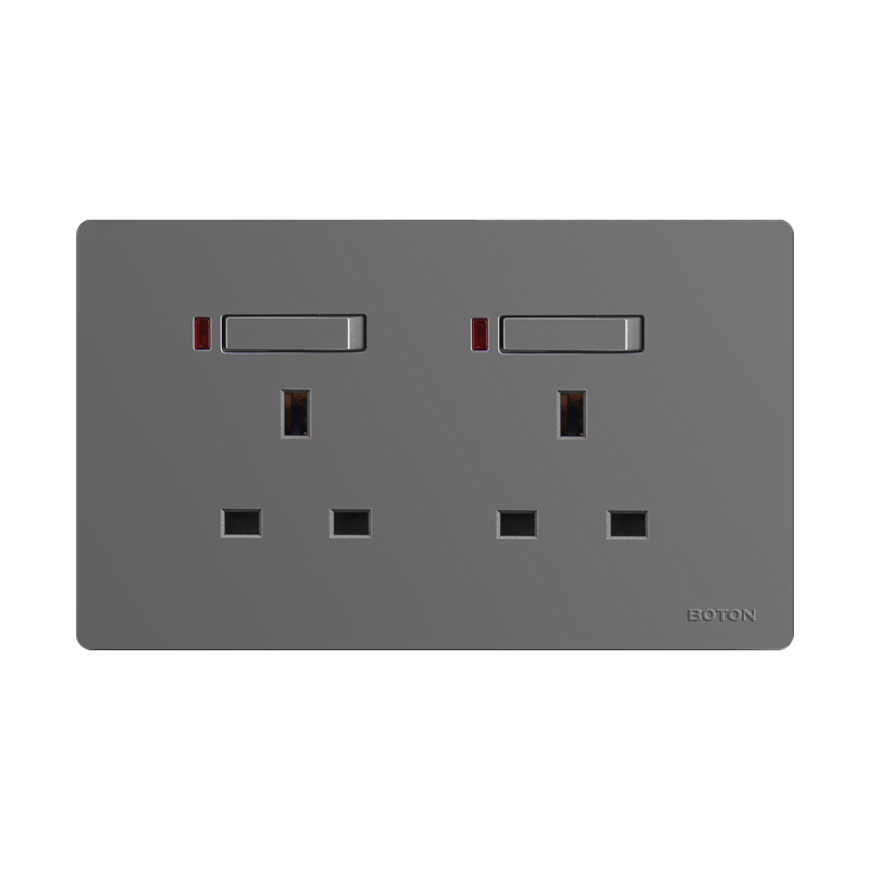 Flush Type UK Standard 13A Switched Double Socket