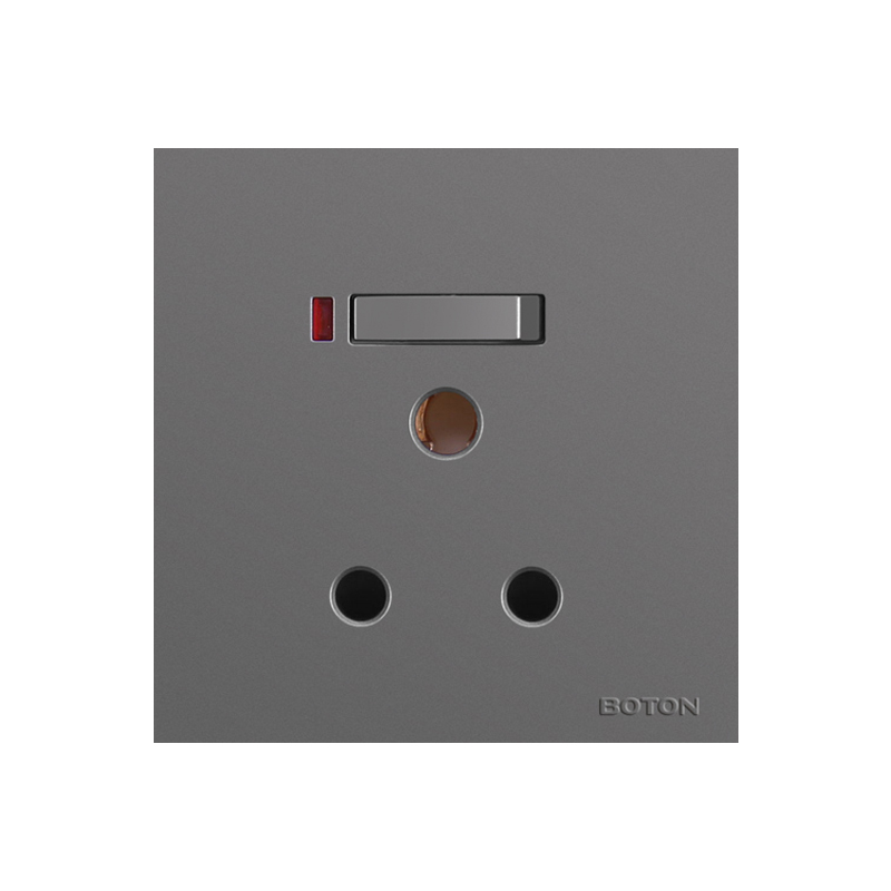 Home Single Phase Two Pole 15A Wall Switch Socket