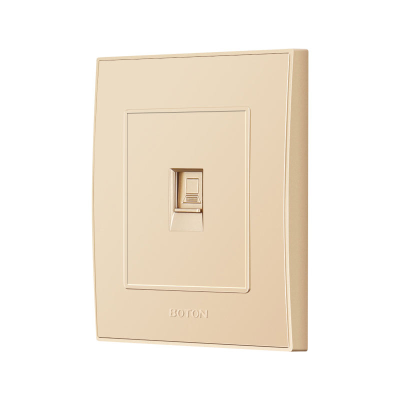 White Color Computer Electric Wall Socket