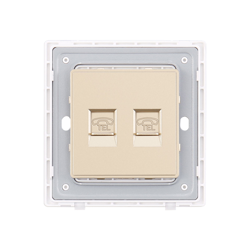 Commercial Twin Telephone Wall Switch Socket