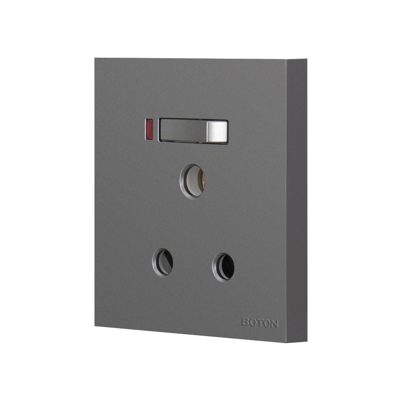 Home Single Phase Two Pole 15A Wall Switch Socket