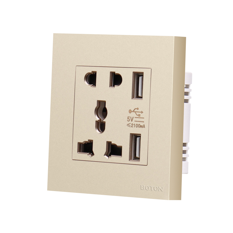 Indoor Flush Type Multi Funcational 5 Pin USB Socket 