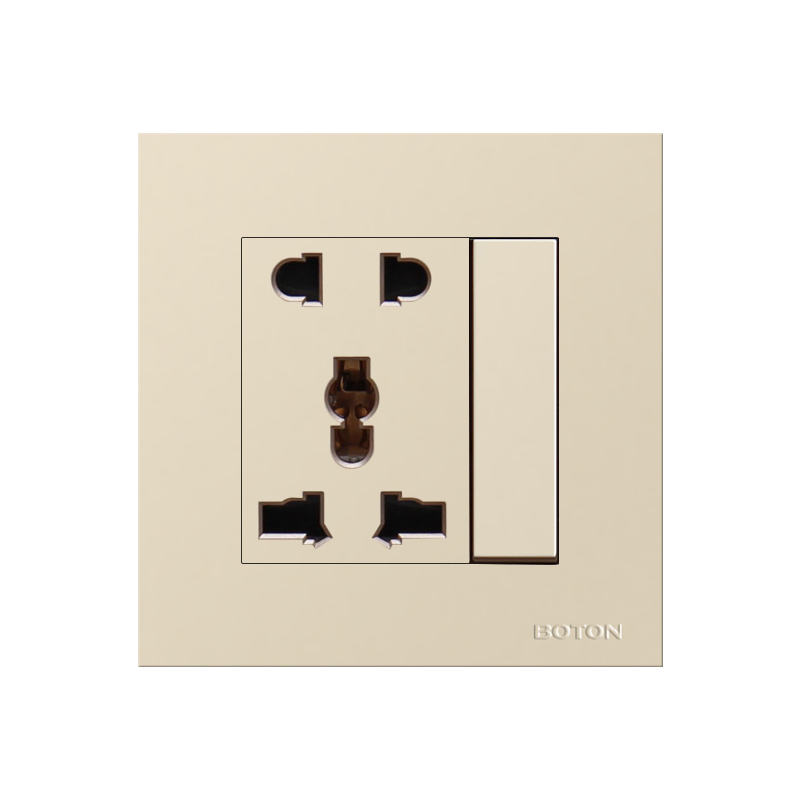 1 Gang Switch 5 Pin Multi Funcational Wall Switch Socket