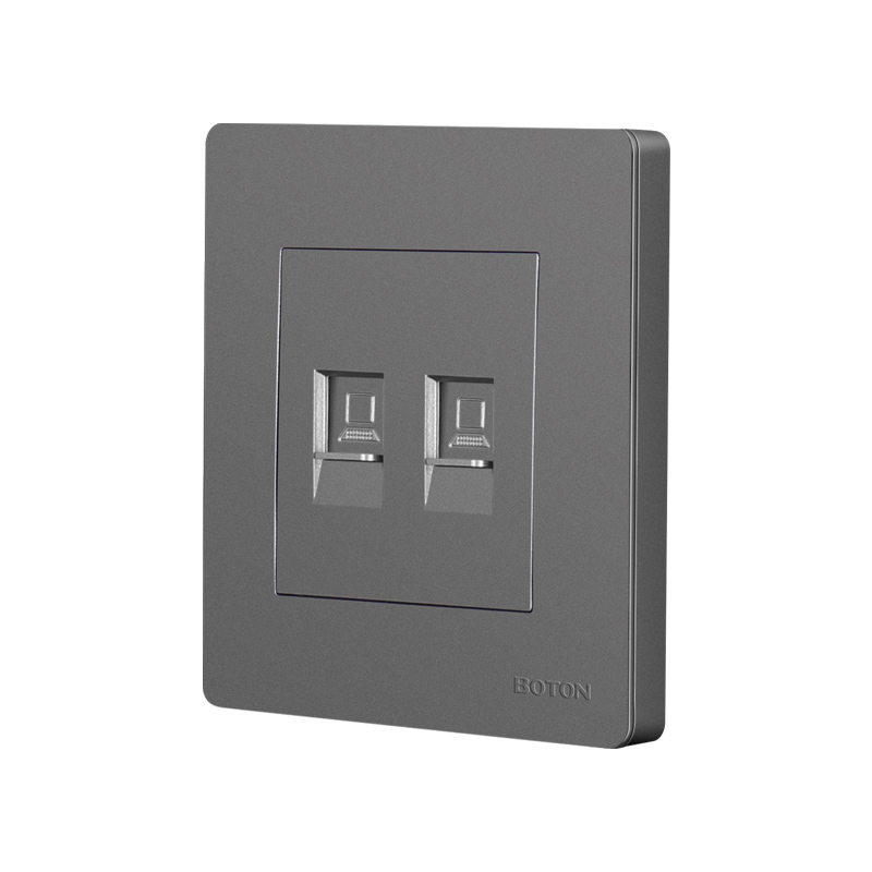 Uri ng Electrical Flush Double Computer Socket