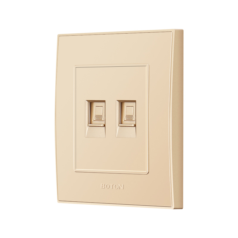 Electrical White Color Computer Wall Socket