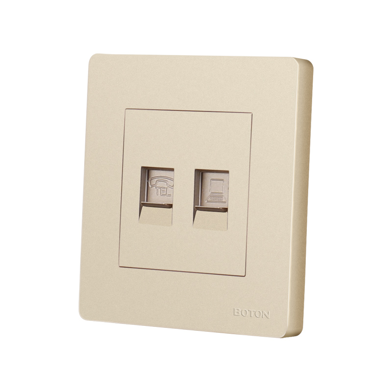 2 Way Flush Mounted Electrical Switch Socket