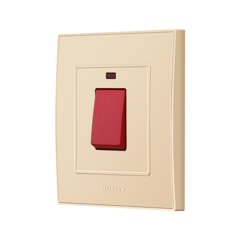 Dekorador Flush Type 45A Switch na may Lamp