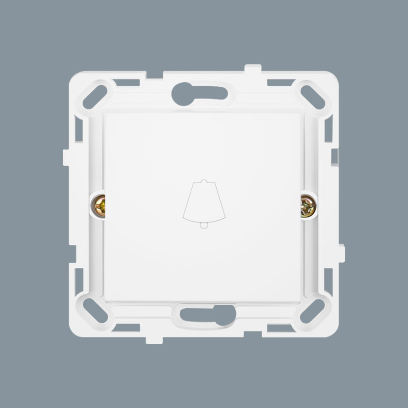 Puting Dekorador na Doorbell Switch para sa Apartment 