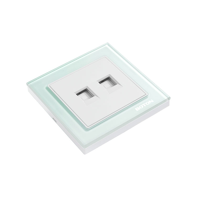 Telepono at Computer Glass Switch Socket ng Villa