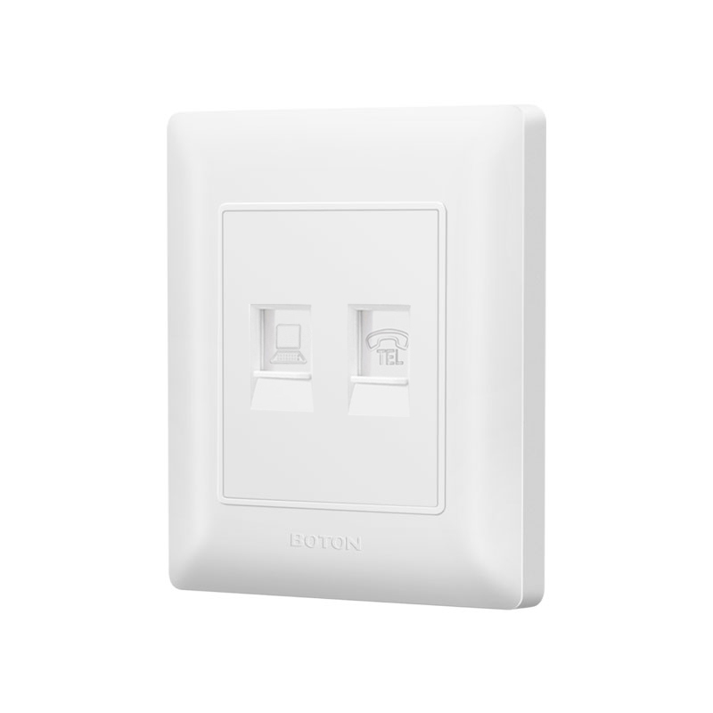 Telepono at Computer Decor Wall Socket para sa Apartment 