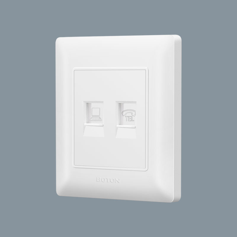 Telepono at Computer Decor Wall Socket para sa Apartment 