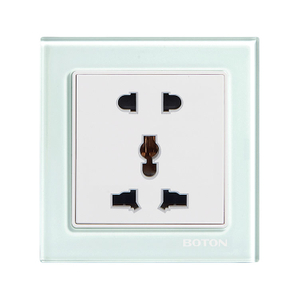 5 Pin Multi Functional na Glass Panel Wall Switch Socket