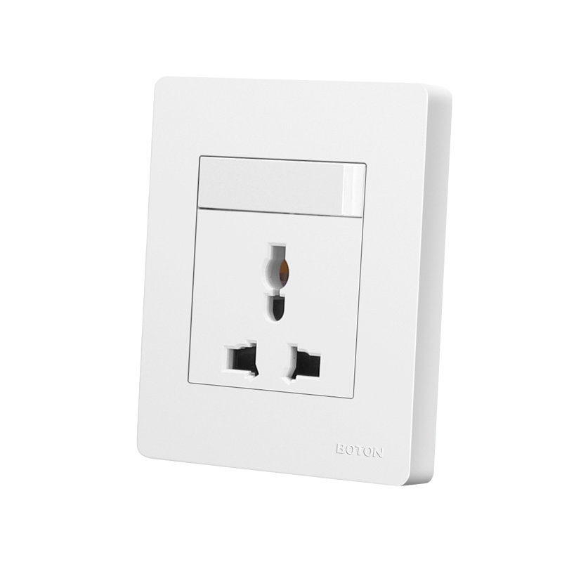 1 Gang Switch na may 3 Pin Multi Wall Socket