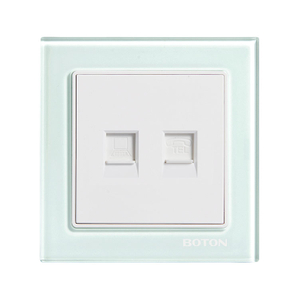 Telepono at Computer Glass Switch Socket ng Villa