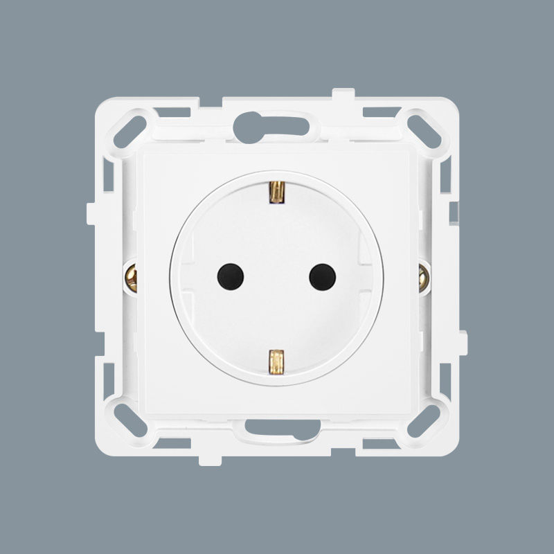 Residential 16A Durable Schuko Wall Socket