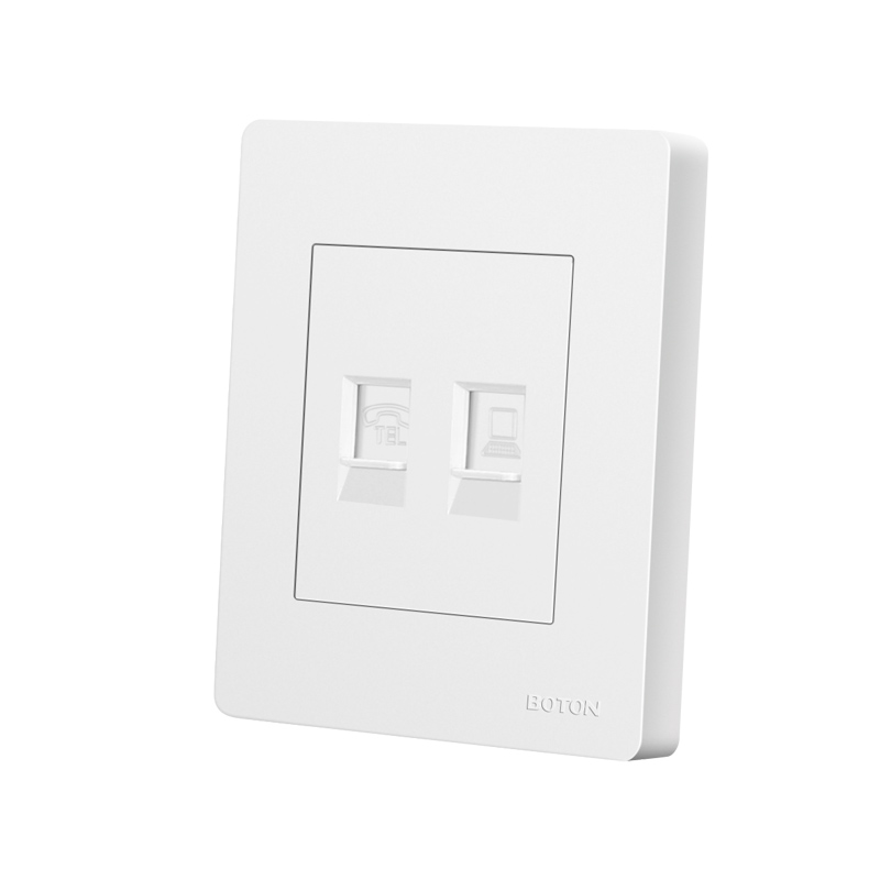 2 Way Flush Mounted Electrical Switch Socket