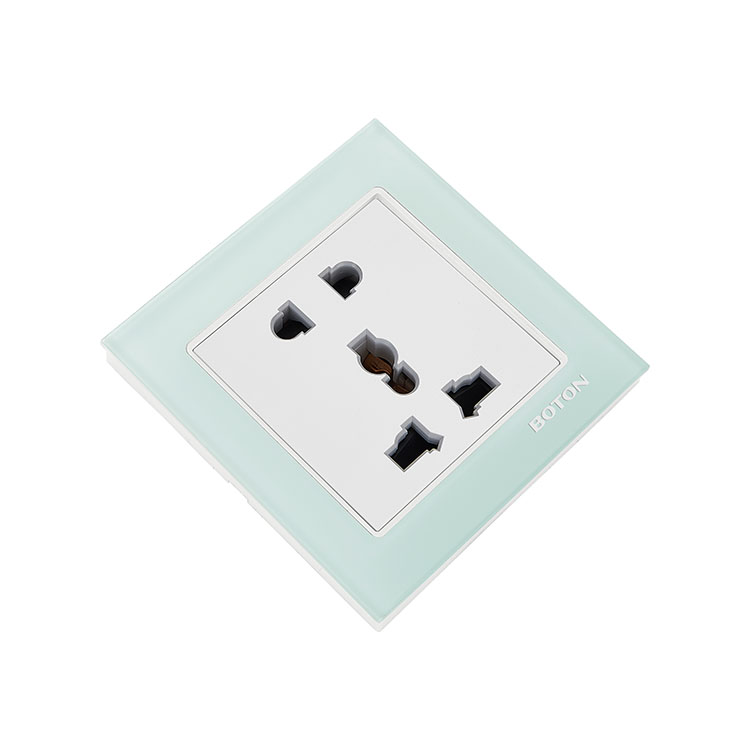 5 Pin Multi Functional na Glass Panel Wall Switch Socket