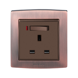 Dekorador Grounding 13A UK Wall Switch Socket 