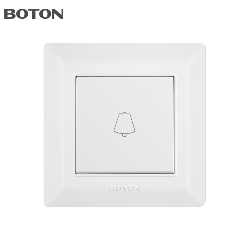 Puting Dekorador na Doorbell Switch para sa Apartment 