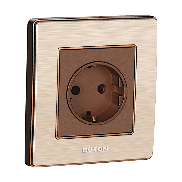 Aluminum Frame Decor German Wall Socket