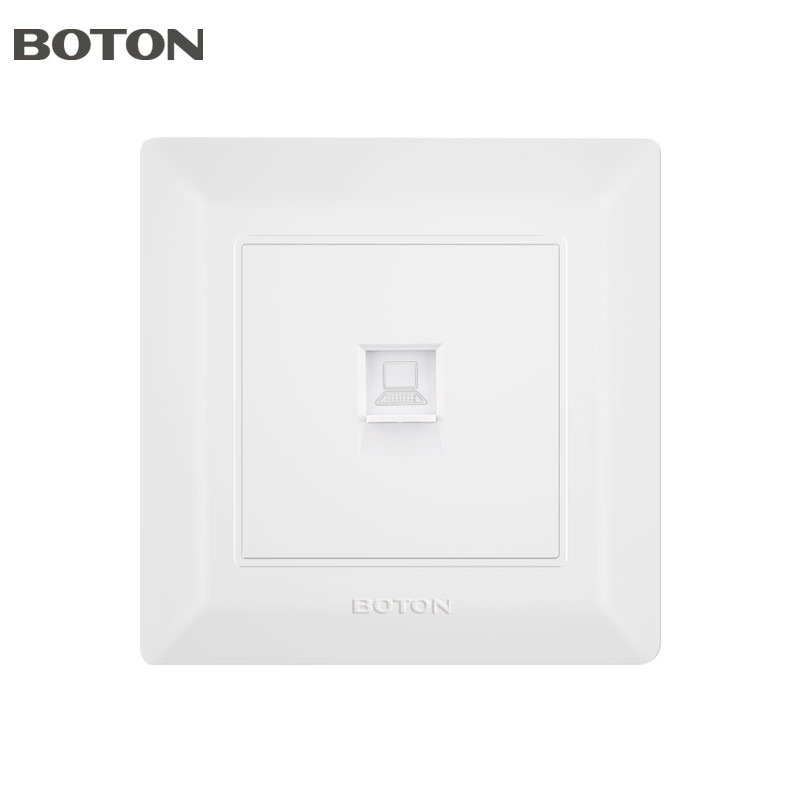 School White Computer Wall Switch Socket