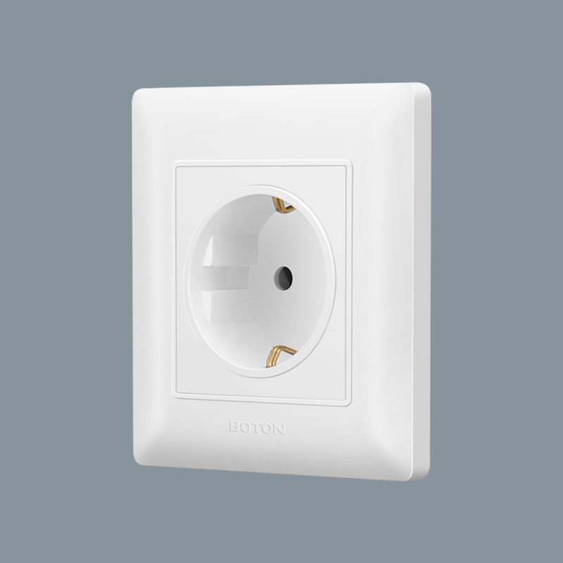 Residential 16A Durable Schuko Wall Socket