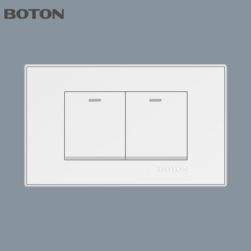 Residential Flush Type White Wall Switch