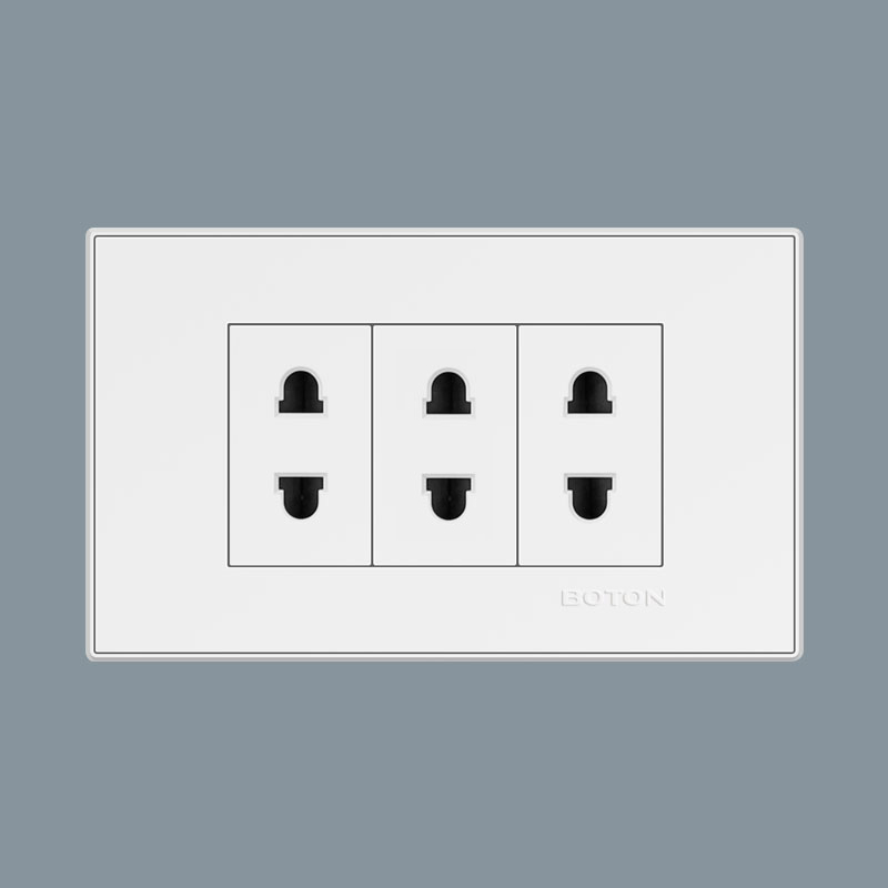 Home 6 Pin Multi Functional Wall Switch Socket