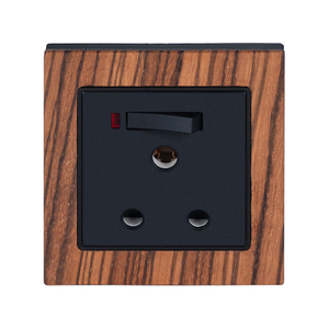 Marangyang Wood Frame 15A Wall Switch Socket