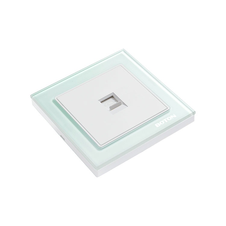 Telepono sa Bahay Glass Wall Switch Socket