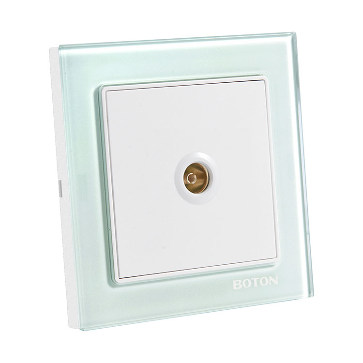 Home TV Glass Wall Switch Socket