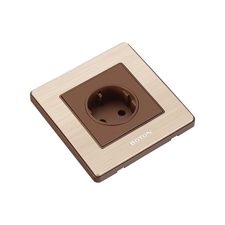 Aluminum Frame Decor German Wall Socket